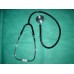 Stethoscope Dual Head Black Lightweight Latex Free
