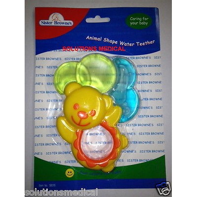 Teether Bear Shaped Water Filled Sister Brownes X1