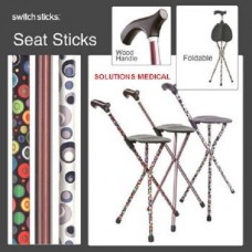 LUXURY WALKING STICK WITH SEAT BUBBLES DESIGN X1