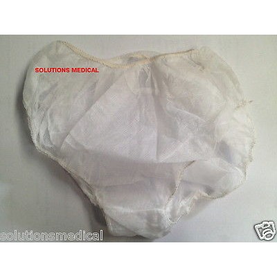 Disposable Ladies White Underwear (10/pkt) Disposable Panties (L) 23cm