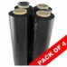 Packaging Black 2" Pallet Film Stretch Wrap 500mm X 383m 23um X1