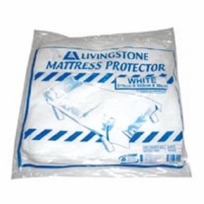 Mattress Protector White 215 X 160 X 30cm Fitted Sheet Pp X1