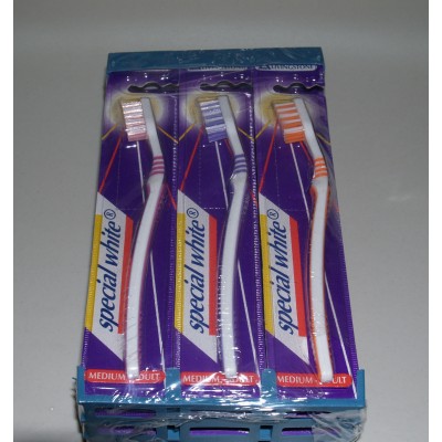 Toothbrushes Adult Non-slip (Medium) x12 Pieces