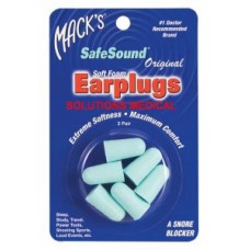 MACKS ORIGINAL SAFE SOUND SOFT EAR PLUGS 3 PAIRS/PKT (MACK'S)