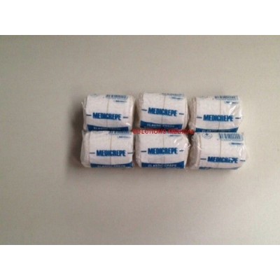 Medium Elastic Crepe Bandages Medicrepe 5cm X 1.5m (X6) Sale Item Expired Stock 07/2017