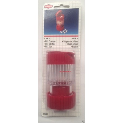 Pill Box 3 In 1 Splitter Crusher & Storage X1