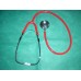 Stethoscope Dual Head 76cm Boxed Red Latex Free