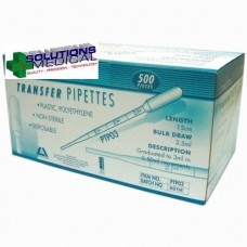 500 Pcs/Box, 3ML PLASTIC DISPOSABLE TRANSFER PIPETTE, Pasteur, GRADUATED