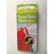 KORJO TRAVEL SAFE SEALS FOR LUGGAGE, SECURITY, BAGS, SUITCASES (20/PKT)