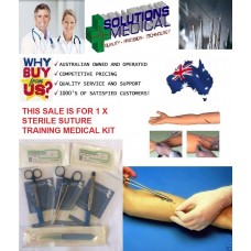 SUTURE TRAINING KIT 4 COMPLETE WITH QUALITY STERILE INSTRUMENTS & SUTURES 3 & 4