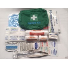 FIRST AID KIT HIKING CAMPING HOME CAR COMPLETE KIT IN NYLON POUCH (x1)