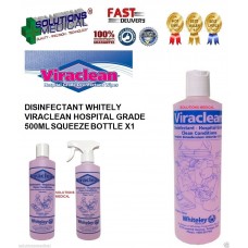 DISINFECTANT WHITELY VIRACLEAN HOSPITAL GRADE 500ML SQUEEZE BOTTLE X1
