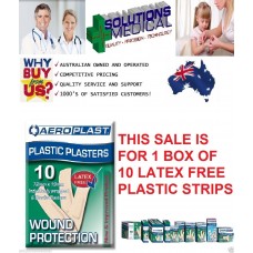 3 X 10 FIRST AID BANDAIDS 72mm X 19mm LARGE PLASTIC PLASTERS SUPER ADHESION