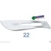 Sterile Scalpel Surgical Blades Carbon Steel In Metal Foil #22 (Box Of 100) 