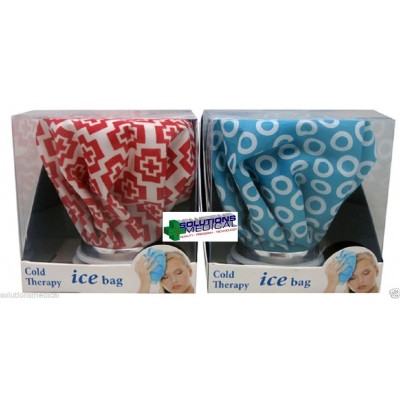 Ice Bag Retro Red Or Blue Pattern Cooling & Relaxing (X1 Bag)