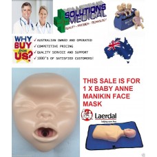 BABY ANNE MANIKIN FACE MASK CPR TRAINING LAERDAL QUALITY X1 MASK LIGHT SKIN