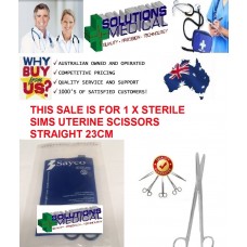 Sims Uterine Scissors Sterile Single Use Medical Instrument Sayco Quality