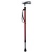 Walking Stick Height Adjustable From 77-100cm Tpr Handle With Strap 5 Colours