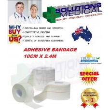 ADHESIVE GRIP STRAPPING ELASTIC BANDAGES 10CM X 2.4M INDIVIDUALLY WRAPPED