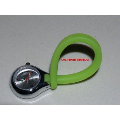 Watch Nurses/doctor Quartz Green Silicone Hanger X 1