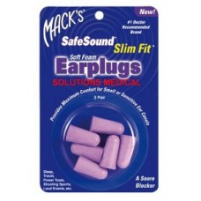 Macks Slim Fit Safe Sound Soft Ear Plugs 3 Pairs/pkt (Mack's)
