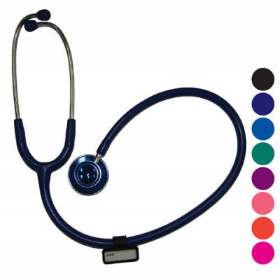 Stethoscope Luxury Doctors Dual Head 76.2cm Black Lightweight Liberty