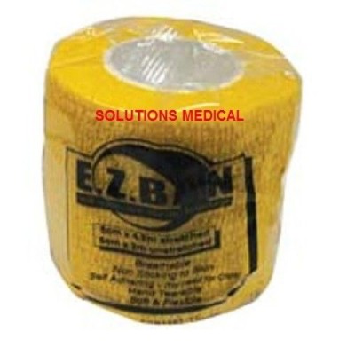First Aid Elastic Cohesive Bandage 7.5cmx4.5m(X2)yellow