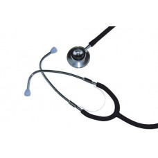 Basic Stethoscope Dual Head Black Latex Free