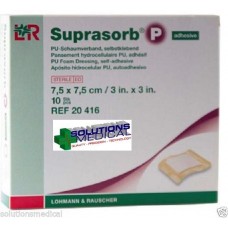 Suprasorb P Adhesive Wound Foam Dressing 7.5cm X 7.5cm First Aid 10/box Sale Item Exp 1/23