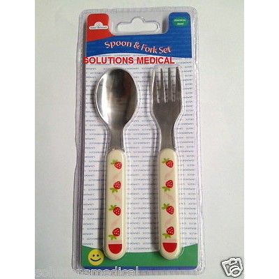 Metal Spoon & Fork Set Sister Brownes Boys & Girls Metal Spoon & Fork Set Sister Brownes Boys & Girls