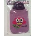 Hot Water Bottle Knitted Cover Owl Design (X1) Purple
