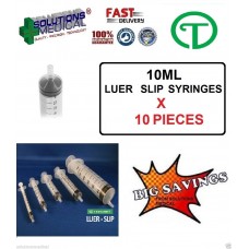 10ml TERUMO SYRINGE LUER SLIP LATEX FREE AND PVC FREE X10 PIECES