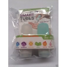 Smart Tubes Leak Proof 60ml Travel Shampoo Conditioner Lotion Silicone (2/pkt)