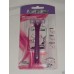 Triple Blade System With Lubricated Strip 1 Handle 6 Cartridges Duel Pack