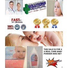 BABY POWDER REAL CARE x 4 WITH ALOE VERA SOFT & GENTLE