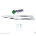 Sterile Scalpel Surgical Blades Carbon Steel In Metal Foil #11 (Box Of 100)