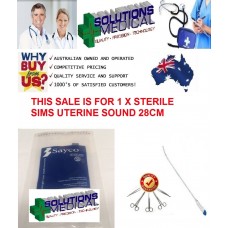 Sims Rigid Uterine Sound Sterile Single Use Medical Instrument Sayco Quality