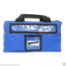 FIRST AID SOFT BAG WITH WAIST STRAP MULTIPLE POCKETS CLEAR POUCHES RED OR BLUE