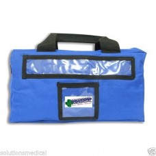 First Aid Soft Bag With Waist Strap Multiple Pockets Clear Pouches Red Or Blue