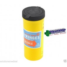 SHARPS ROUND DISPOSAL COLLECTOR 200ml (x1) PORTABLE HARM REDUCTION
