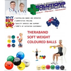 THERABAND SOFT WEIGHT COLOURED BALLS WEIGHTED FITNESS TRAINING YOGA PILATES