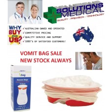 VOMIT BAGS SICK FIRST AID EMESIS RED RING TWIST & SEAL HIGH QUALITY BEST PRICE