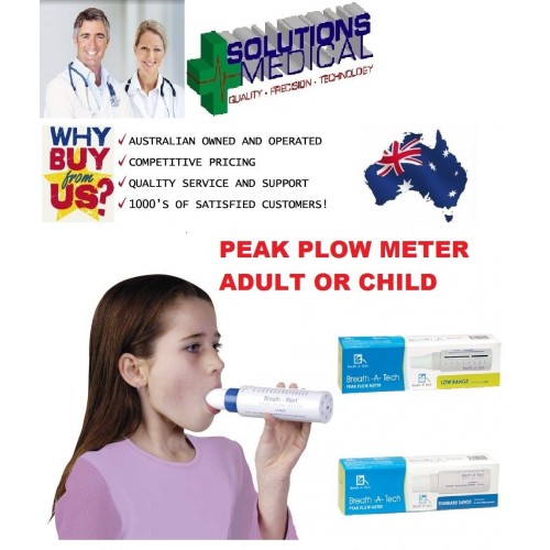 BREATH ALERT PEAK FLOW METER FOR ASTHMA RESPIRATORY PATIENTS ADULT CHILD