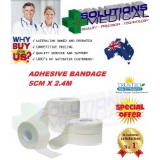 ADHESIVE GRIP STRAPPING ELASTIC BANDAGES 5CM X 2.4M INDIVIDUALLY WRAPPED