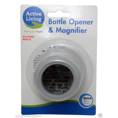 Bottle Opener With Magnifier Active Living