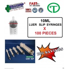 10ml TERUMO SYRINGE LUER SLIP LATEX FREE AND PVC FREE X100 PIECES
