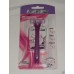 Triple Blade System With Lubricated Strip 1 Handle 6 Cartridges Duel Pack x2 Packs