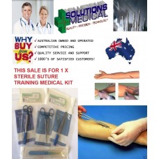 SUTURE TRAINING KIT 2 COMPLETE WITH QUALITY STERILE INSTRUMENTS & SUTURES 5 & 6