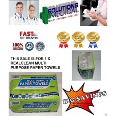 PAPER TOWELS MULTI PURPOSE 200/PACK HANDY STRONG ABSORBENT REAL CLEAN