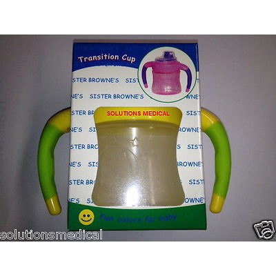 2 HANDLE NON SPILL TRANSITION CUP BPA FREE SISTER BROWNES